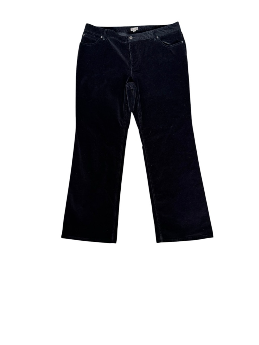 J Jill Black Corduroy Bootcut Pants Stretch Size 18 Classic Chic